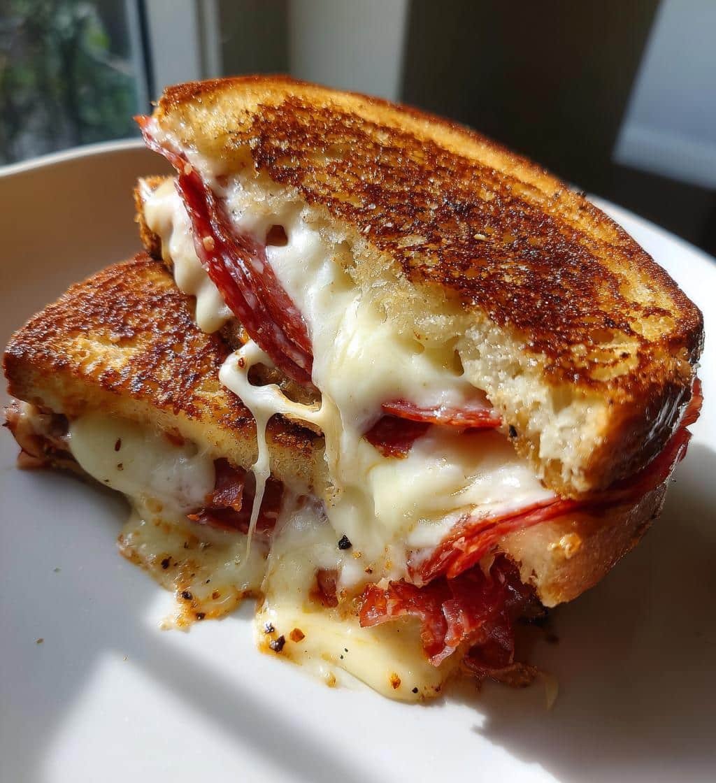 Air Fryer Italian Grinder Grilled Cheese