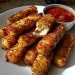 Air Fryer Kid-Friendly Mozzarella Sticks