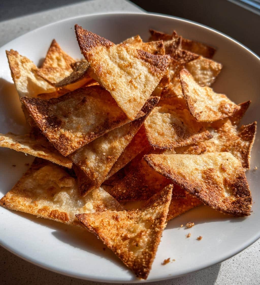 Air Fryer Low-Carb Almond Flour Tortilla Chips