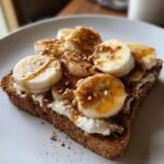 Air Fryer Peanut Butter Banana Cottage Cheese Toast