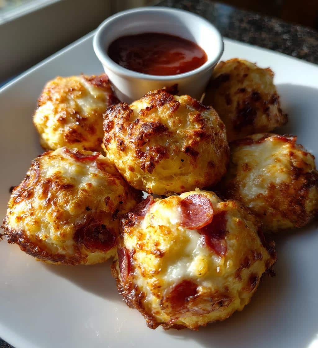 Air Fryer Pepperoni pizza bomb bites - detail 1
