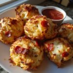 Air Fryer Pepperoni pizza bomb bites