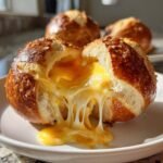 Air Fryer Pretzel Cheese Bomb Rolls