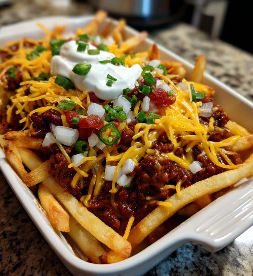 Air Fryer Quick Chili Cheese Fries Loaded - detail 1