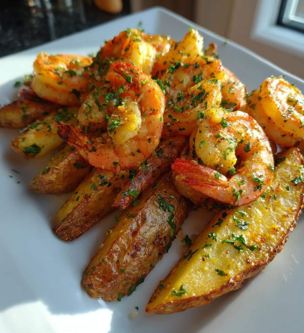 Air Fryer Shrimp Scampi Wedges - detail 1