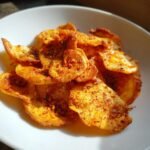 Air Fryer Spicy Mushroom Chips