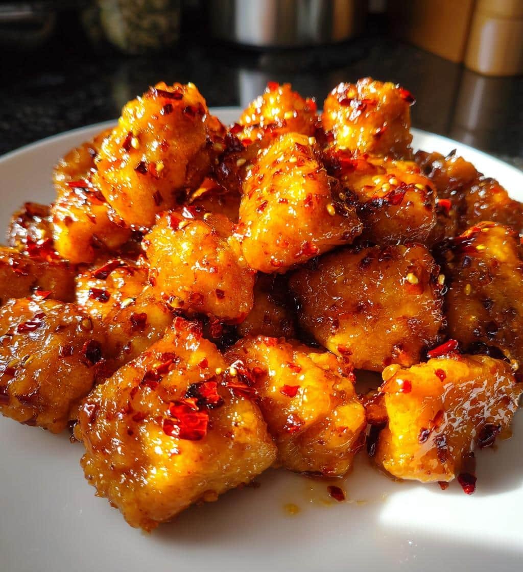 Air Fryer Spicy Orange Chicken Recipe