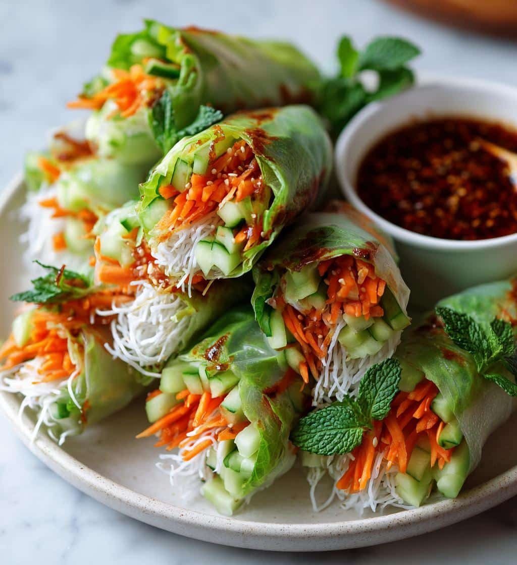 Air Fryer Summer Rolls Fresh