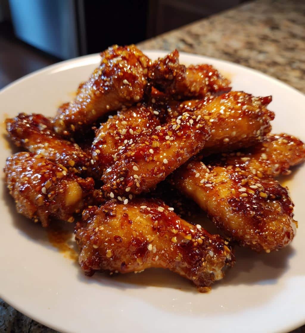 Air Fryer Sweet Soy Ginger Glazed Wings - detail 1