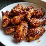 Air Fryer Sweet Soy Ginger Glazed Wings