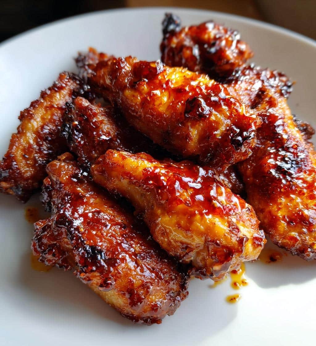 Asian BBQ Glaze Air Fryer Wings