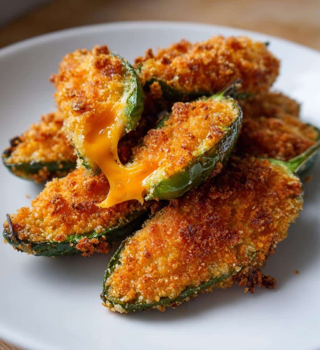Easy Air Fryer Cheese-Stuffed Jalapeño Poppers