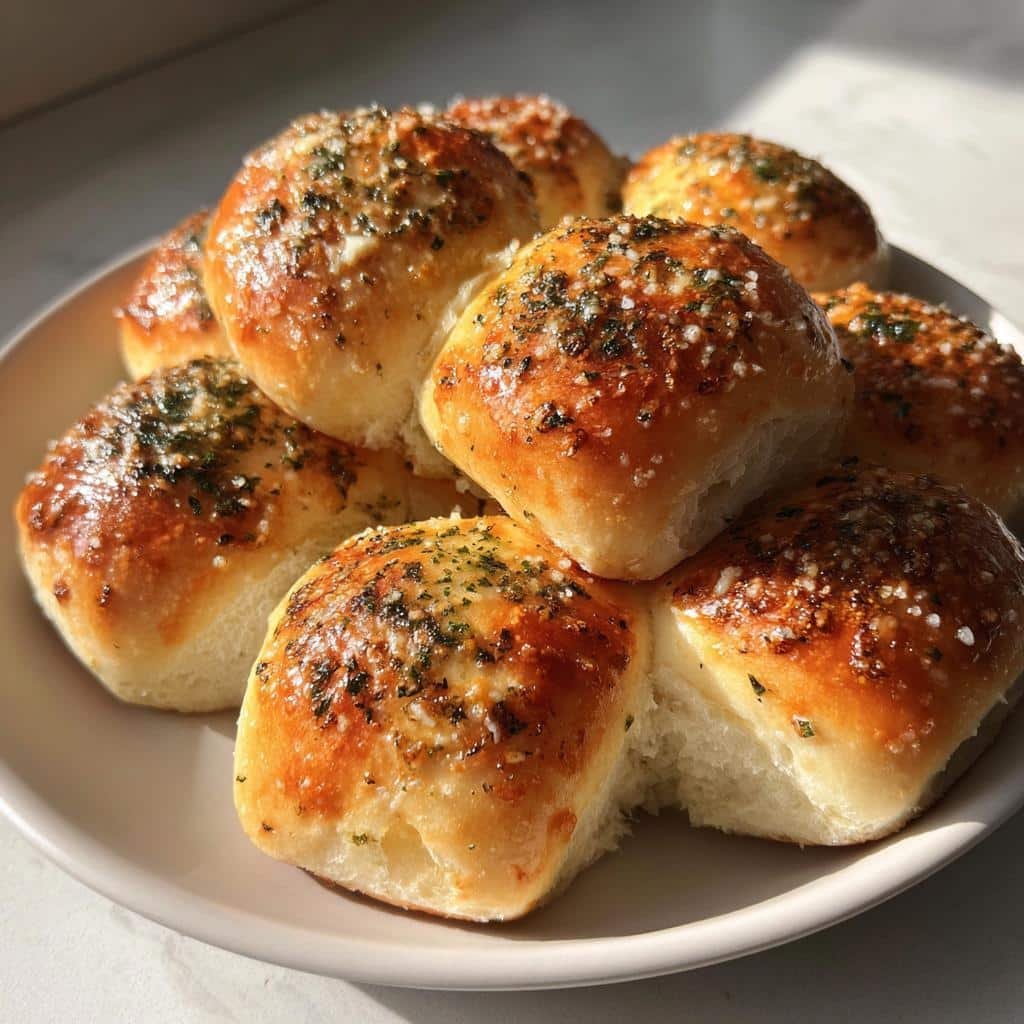 Garlic Herb Rhodes Rolls in the Air Fryer - detail 1
