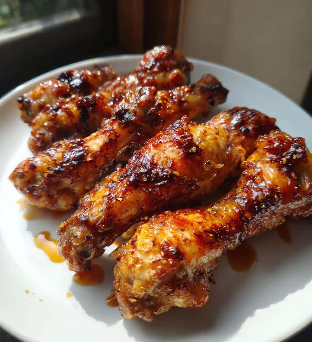 Homemade Honey Garlic Air Fryer Drumsticks