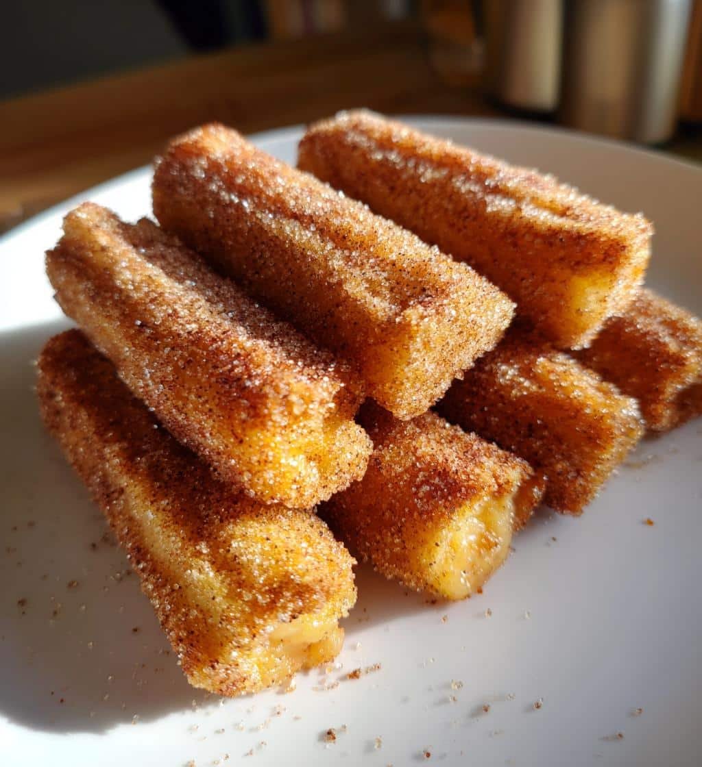 Air Fryer Apple Pie Churro Bites