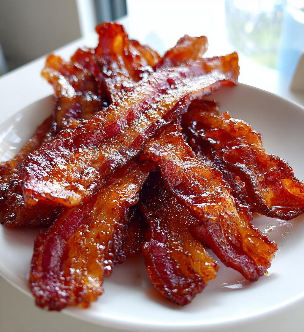 Air Fryer Bacon Brown Sugar Glazed - detail 1