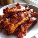 Air Fryer Bacon Brown Sugar Glazed