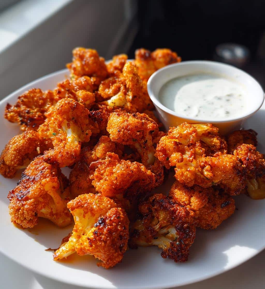 Air Fryer Buffalo Cauliflower - detail 1
