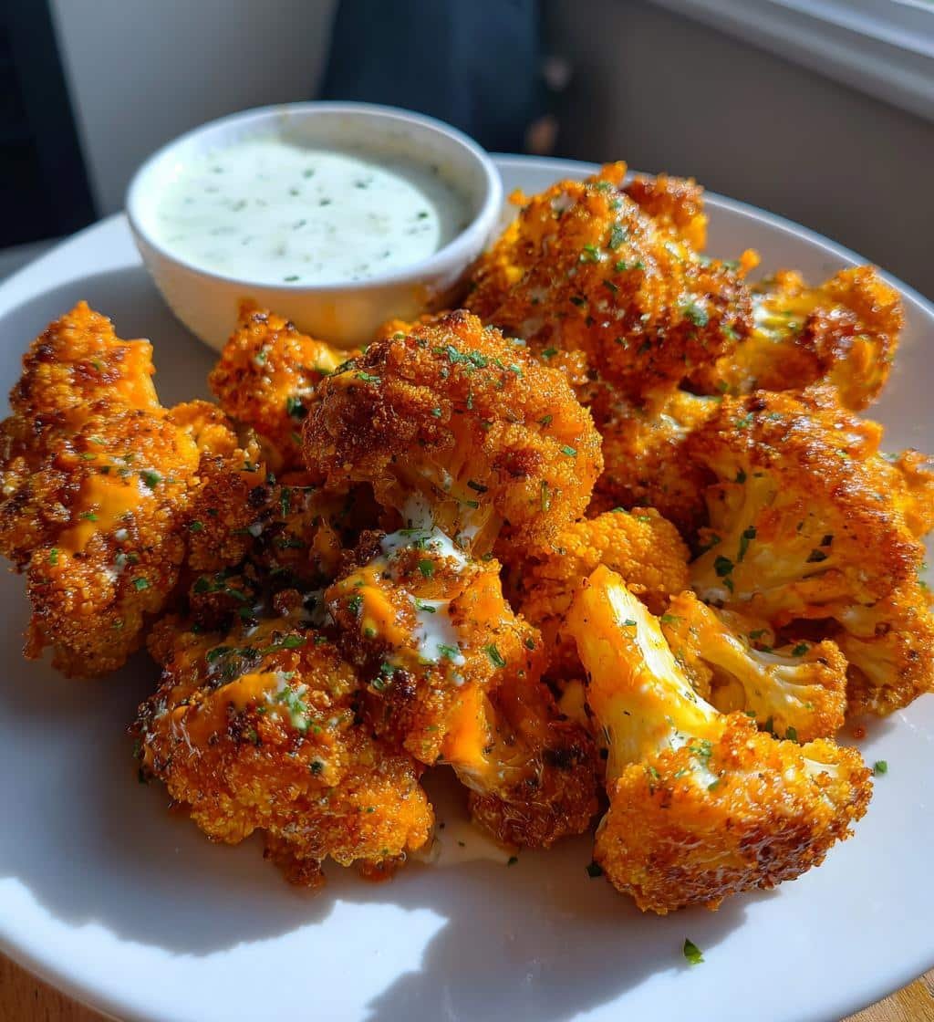 Air Fryer Buffalo Cauliflower
