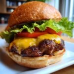 Air Fryer Burger Sandwich