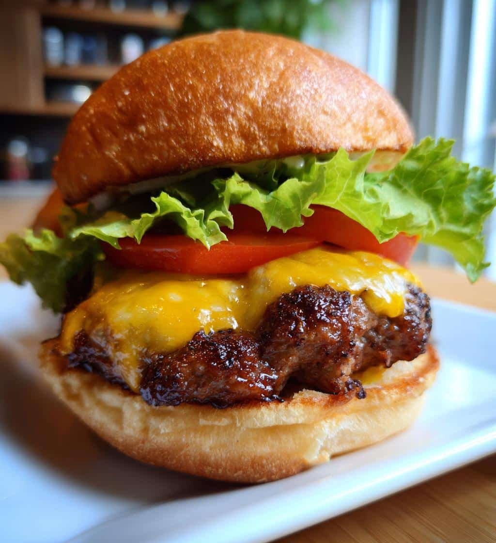 Air Fryer Burger Sandwich