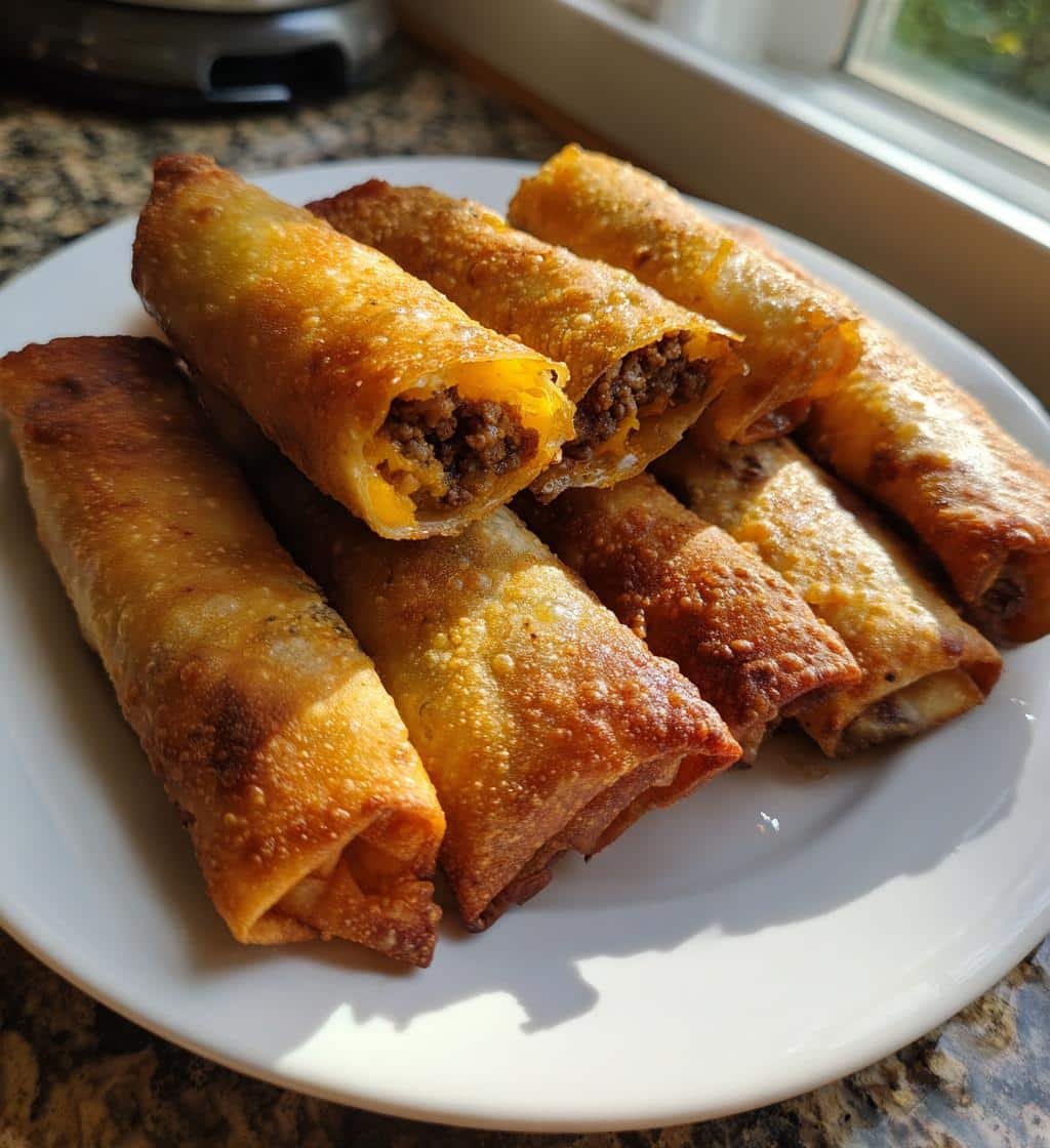 Air Fryer Cheeseburger Air Fryer Egg Rolls