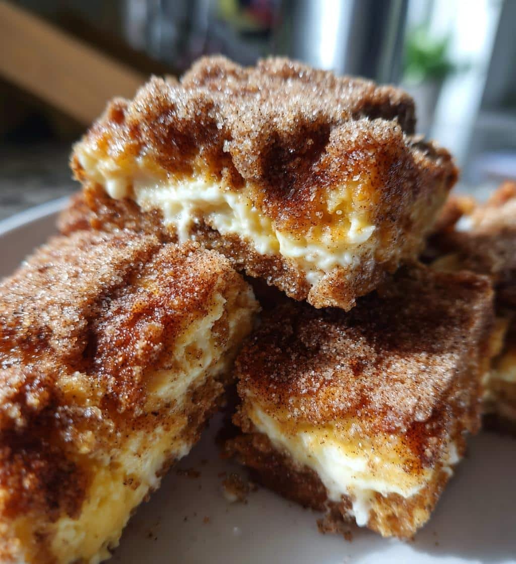 Air Fryer Churro Cheesecake Bars - detail 1