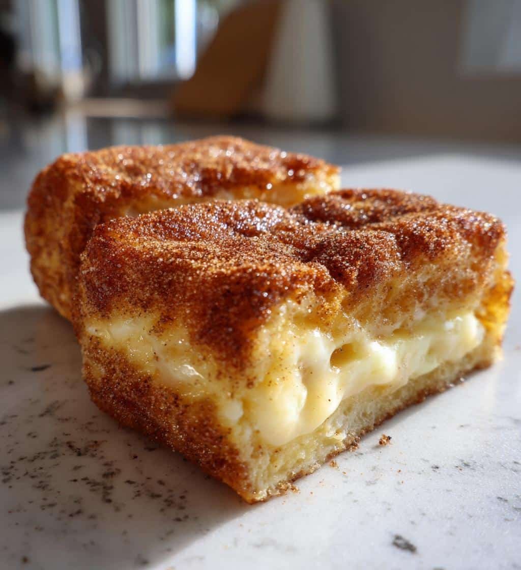 Air Fryer Churro Cheesecake Bars