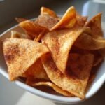 Air Fryer Cinnamon Sugar Tortilla Chips