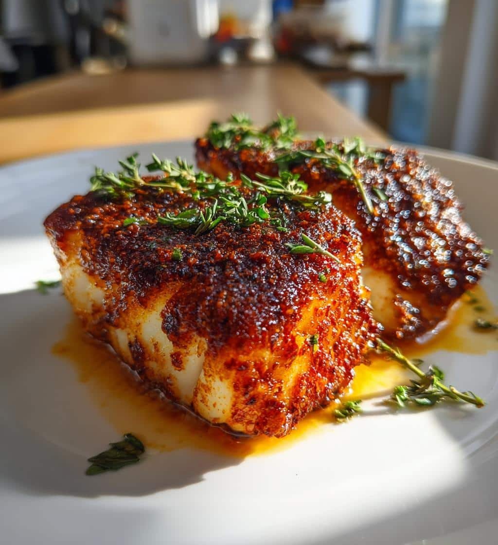 Air Fryer Cod with Smoky Paprika Crust