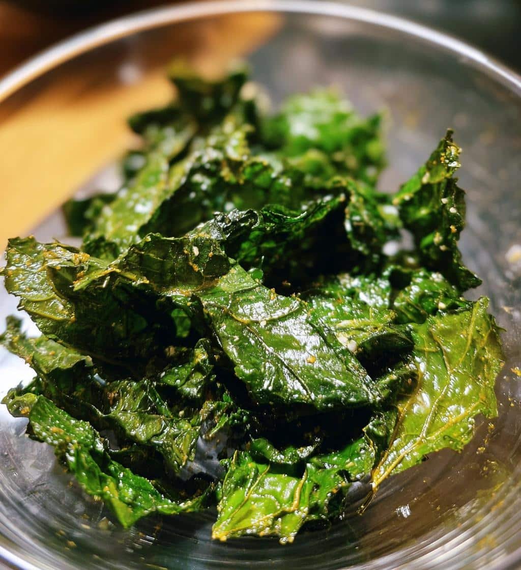 Air Fryer Collard Green Chips