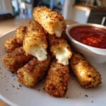 Air Fryer Crispy Mozzarella Sticks