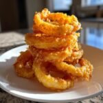 Air Fryer Crispy Onion Rings Fries