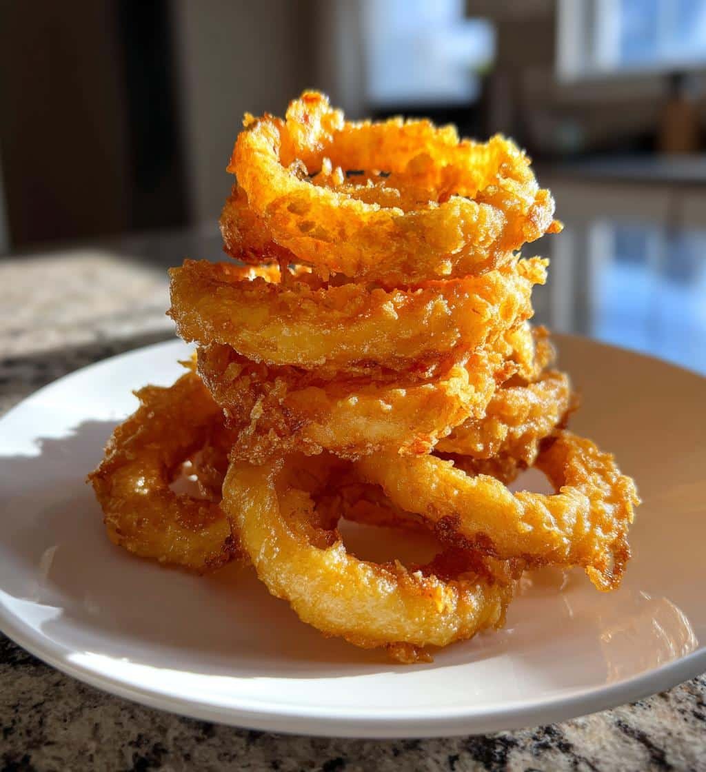 Air Fryer Crispy Onion Rings Fries