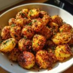 Air Fryer Delicious Crispy Parmesan Potatoes