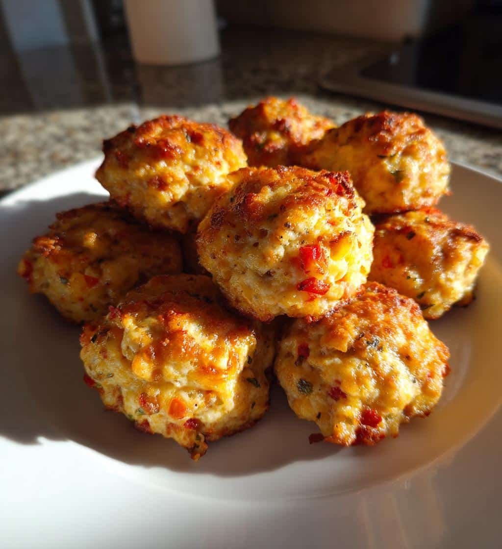 Air Fryer Easy 3-Ingredient Rotel Sausage Balls - detail 1