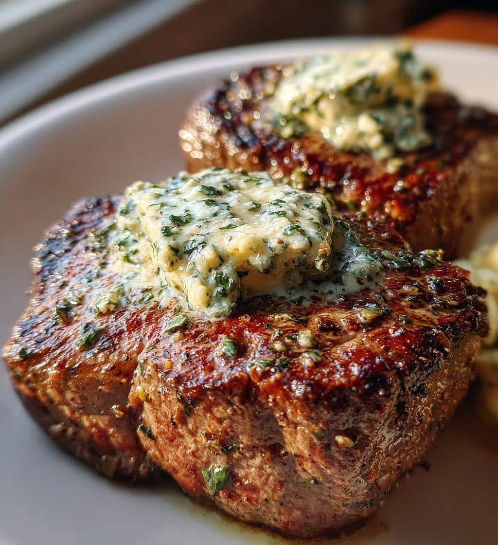 Air Fryer Easy Filet Mignon Garlic Herb Butter - detail 1