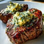 Air Fryer Easy Filet Mignon Garlic Herb Butter