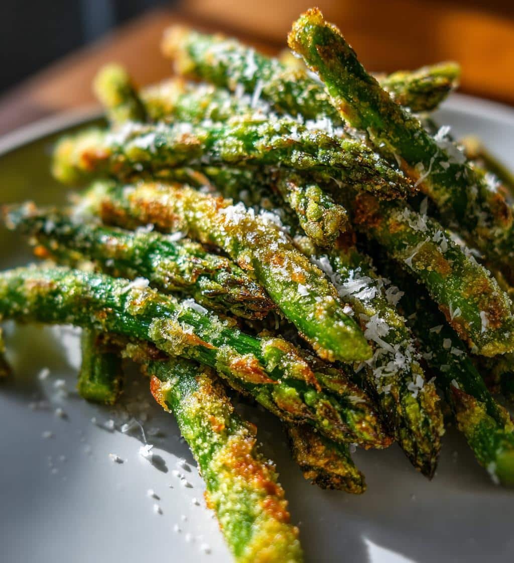Air Fryer Easy Parmesan Asparagus Chips - detail 1
