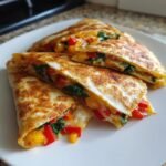 Air Fryer Easy Quesadilla - Veggie