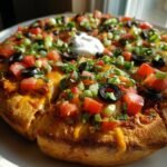 Air Fryer Easy Taco Pizza
