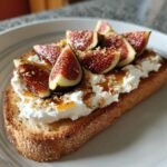 Air Fryer Fig & Honey Ricotta Toast