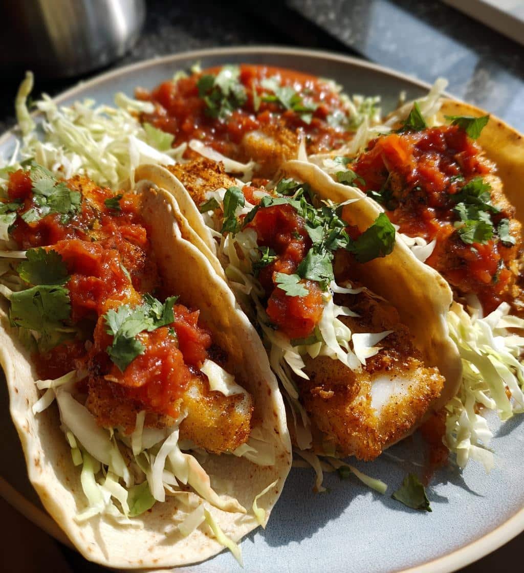 Air Fryer Fish Tacos Crispy