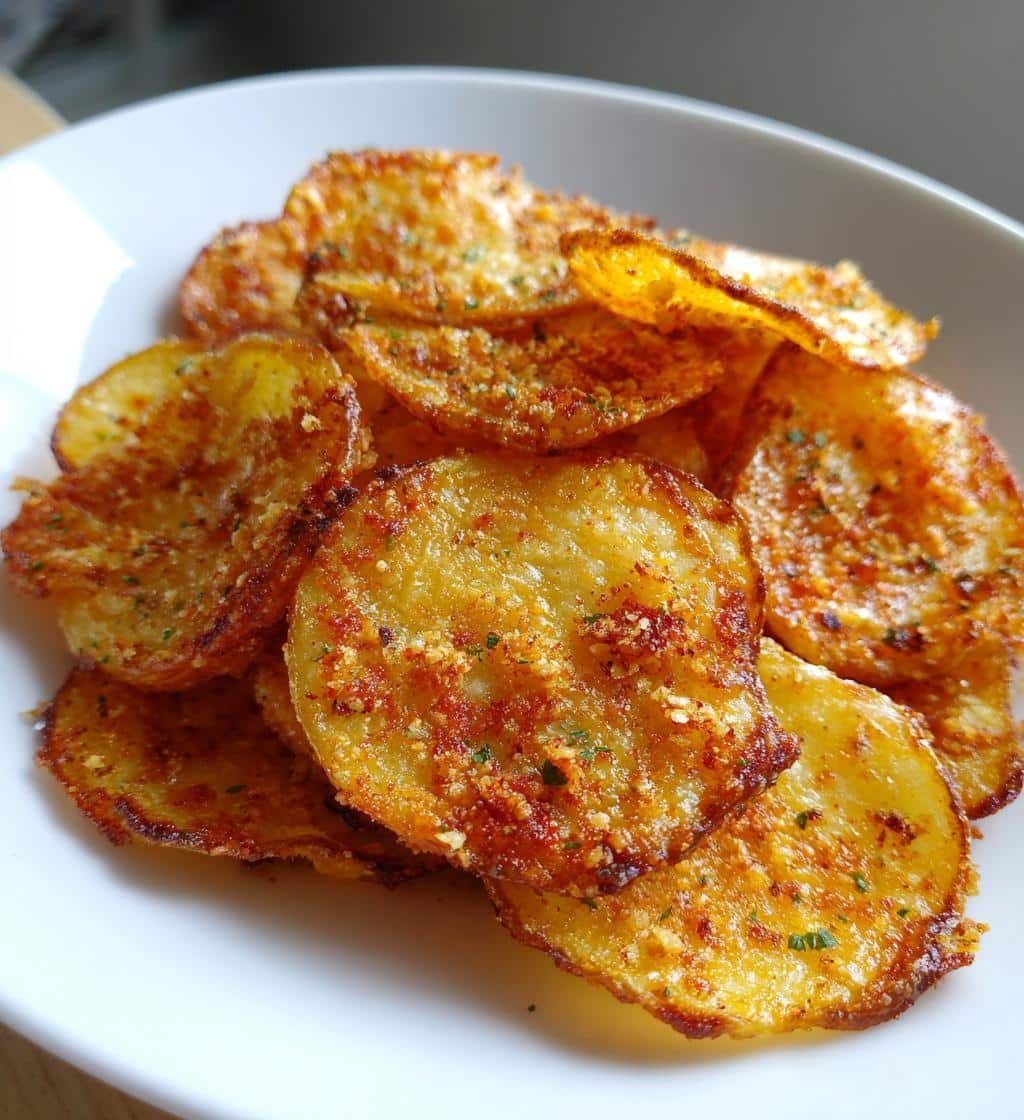 Air Fryer Garlic Baby Potato Chips - detail 1