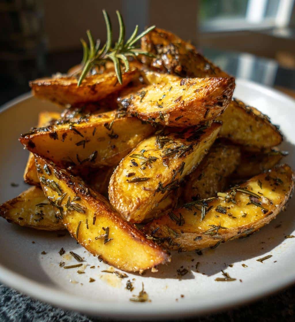 Air Fryer Garlic Butter Herb Wedges - detail 1