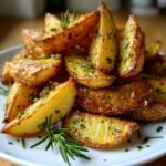 Air Fryer Garlic Butter Herb Wedges