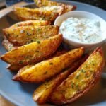 Air Fryer Garlic Herb Aioli Creamy Wedges