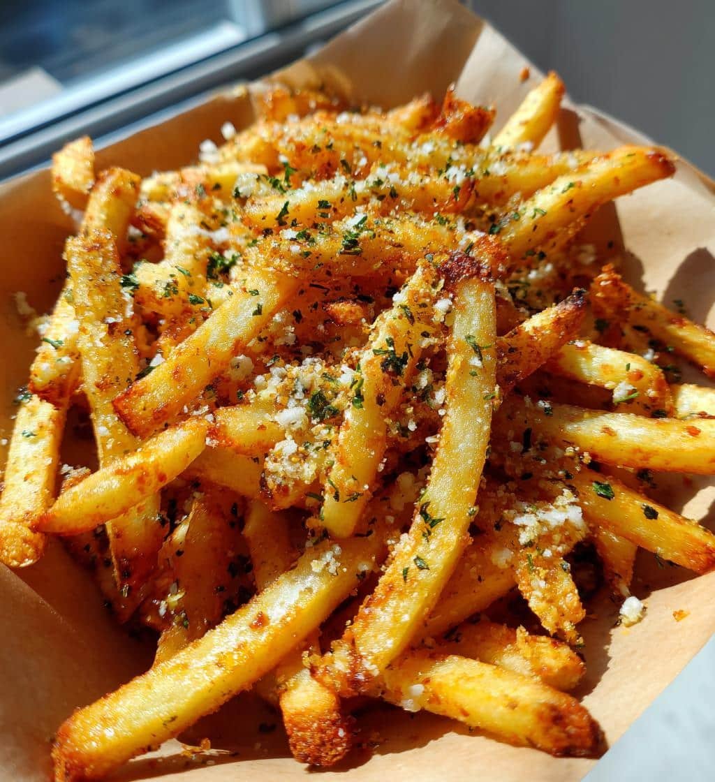 Air Fryer Garlic Parmesan Fries