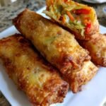 Air Fryer Homemade Egg Rolls Vegetable