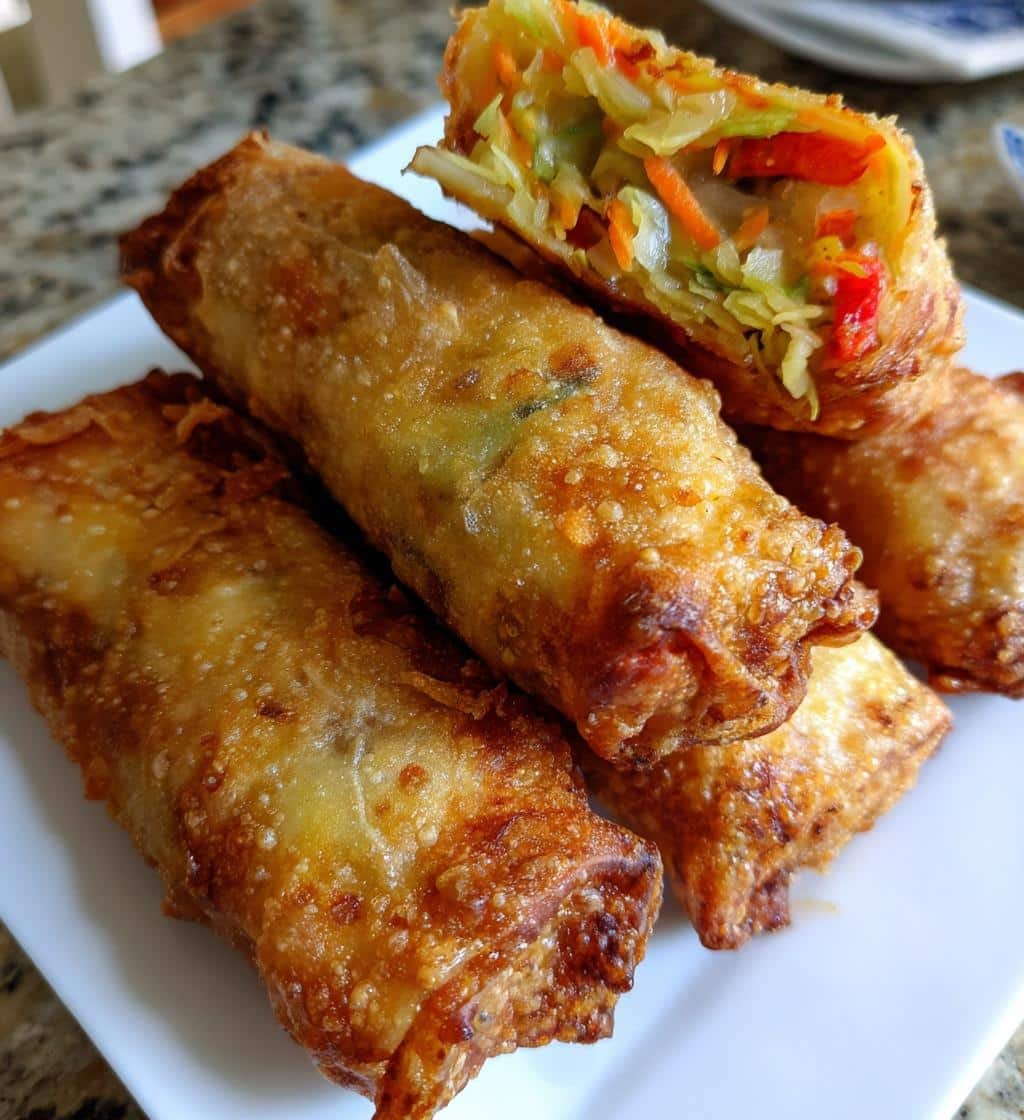 Air Fryer Homemade Egg Rolls Vegetable